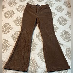Old Navy brown corduroy flare pants - size 12